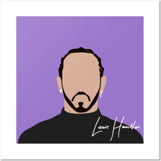 Lewis Hamilton Face Art 2 Posters and Art